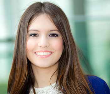 Image of a Young lady with white Teeth